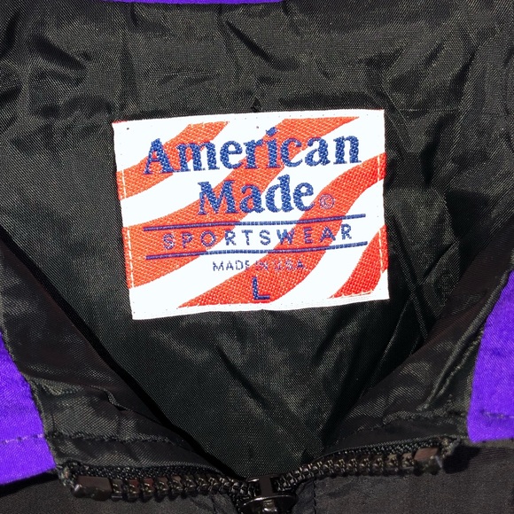 Vintage American Made Sportswear Men's Zip Up Jacket Windbreaker Size L - Picture 9 of 9